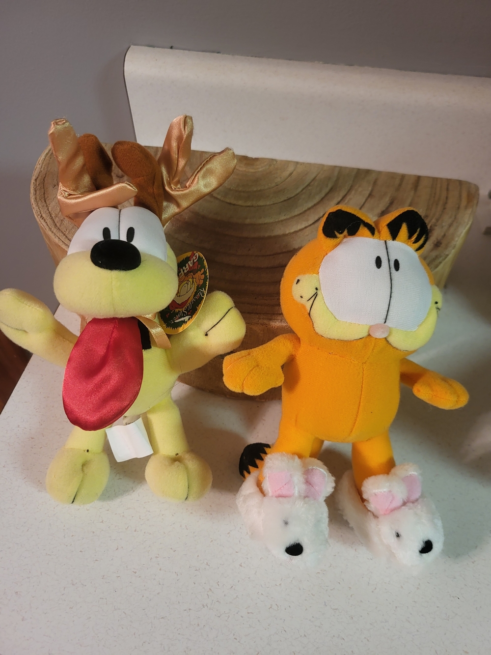 Plush Garfield And  Odie Toy Stuffed Animals Vintage Lot 2